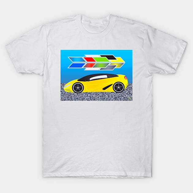 Concept Car  S - 200 - Yellow T-Shirt by Sash8140